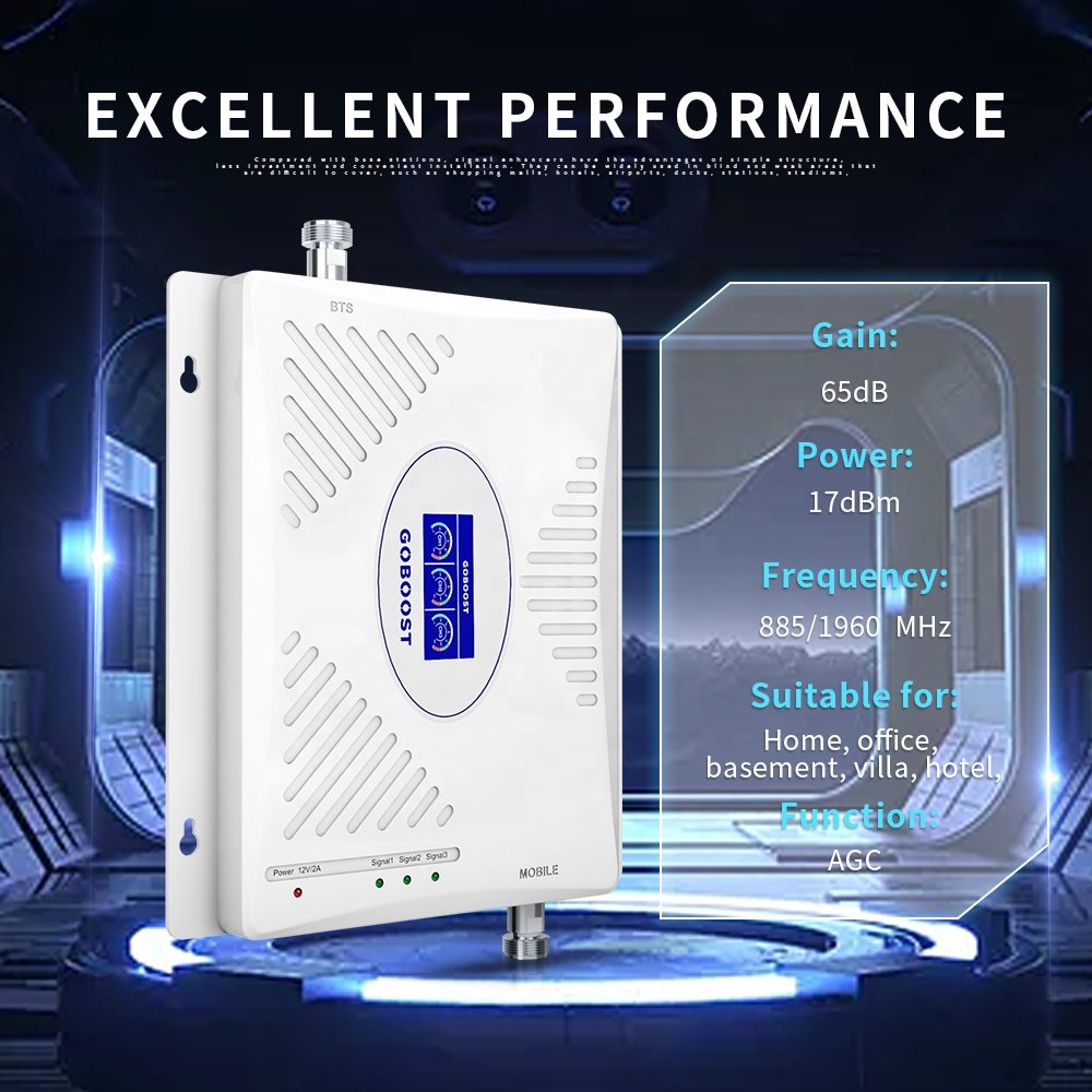 Goboost signal amplifiers 800 1800 2600 MHz 2G 3G 4G Tri-band Mobile Phone Signal Booster Repeater